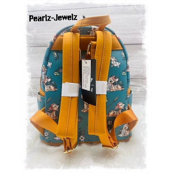 Loungefly Bambi Thumper Forest Floral Allover AOP Mini Backpack BoxLunch NWT main image 4